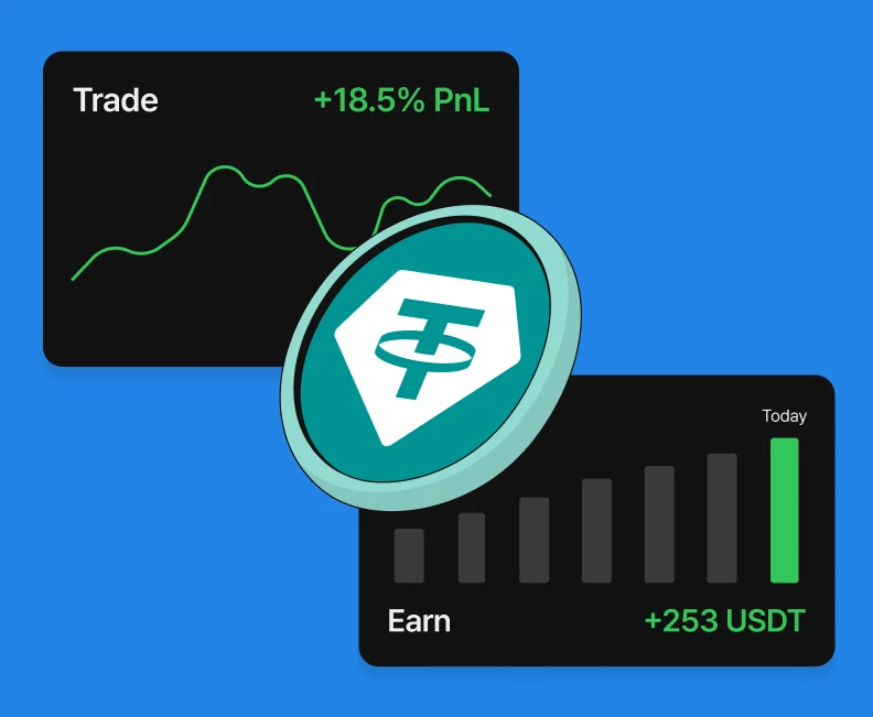 Earn and trade
simultaneously