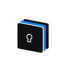 Icon showing secure and tamper-proof data verification system