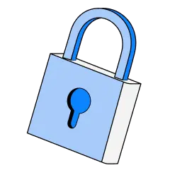 Icon showing secure asset custody with advanced security