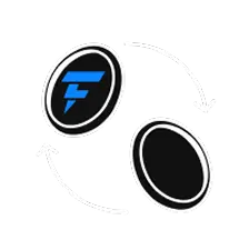 Icon showing 1:1 asset backing guarantee system