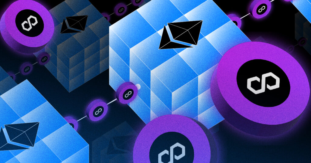 Polygon tokens in a chain connected to Ethereum blocks